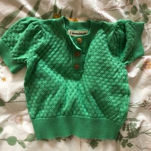 NWOT Misha & Puff jade eyelet blouse / shirt